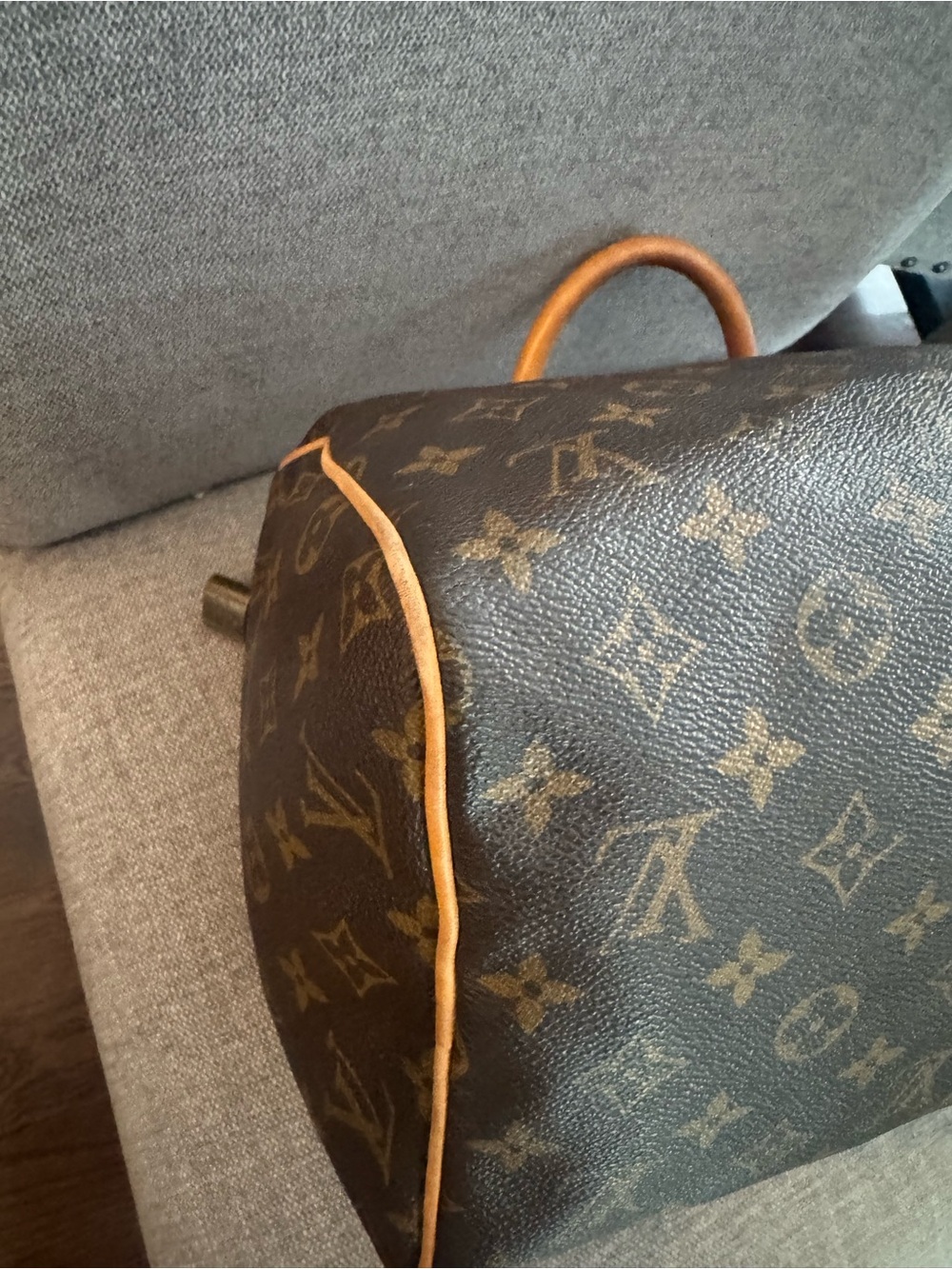 Louis Vuitton Speedy 30 Monogram Canvas Handbag SD4007 w/ Lock & Key - Picture 10 of 16